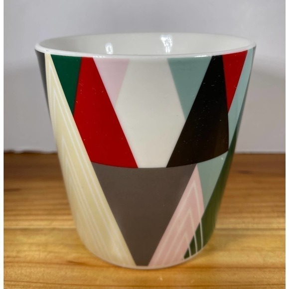 STARBUCKS Modern Pine Tree Forest Triangles Christmas Coffee Mug 18 Oz. Jumbo - Picture 2 of 7